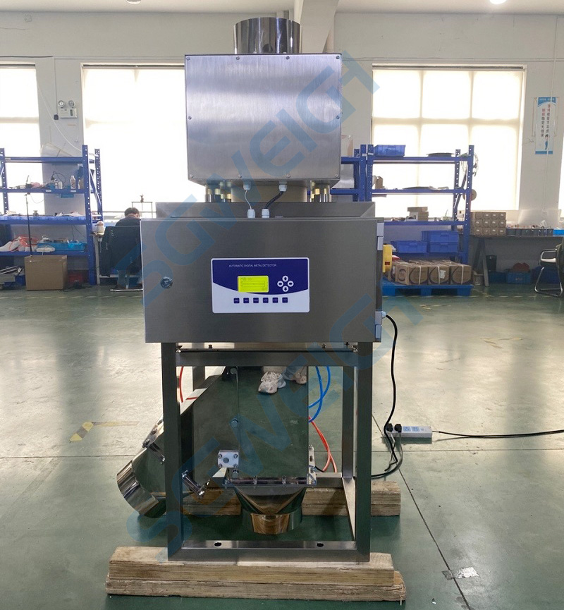 Gravity Fall Metal Detector System for Bulk Food Powder Granule Salt