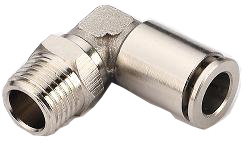 HCR-L Male elbow metal push in fitting