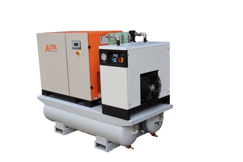 Double tank one air compressor