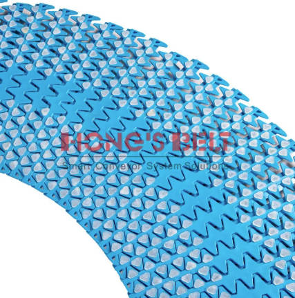 19.05mm belt pitch spiral conveyor belt with SS chains
