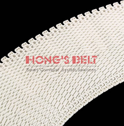 31.75mm belt pitch plastic modular conveyor belt with side flexing turnings