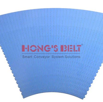 HS-2000A flat top turning modular belt with minmum inner radius 600mm