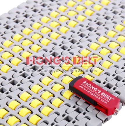 15.5mm(Small pitch) roller top modular belt / 38.1mm pitch straight running roller top plastic modul