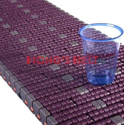 25.4mm pitch roller top modular conveyor belt / 50.8mm pitch roller modular plastic conveyor belt fo