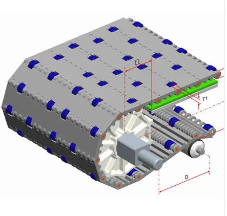 Modular plastic belt-HS-100C