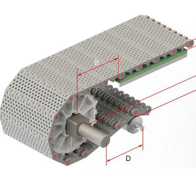 Modular plastic belt-HS-101B-HD