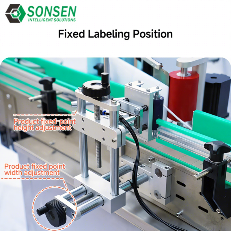 SonSen Custom Desktop Labeling Machine for Cosmetics Suitable ,Plastic Bottles and Small Glass Bottl