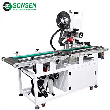 Fully Automatic Labeling Machine for Top and Bottom Surfaces of Box Bags Labeling