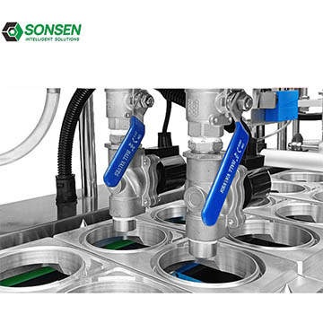 Automatic Liquid Sauce Fruit Juice Milk Coffee Water Small Yogurt Plastic Cup Filling Sealing Machin