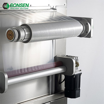 Vertical Automatic Film Cutting Body Vacuum Packaging Machine Tray Sealer for Chicken Food Container