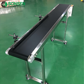 Custom Small PU Rubber Straight Belt Conveyor 