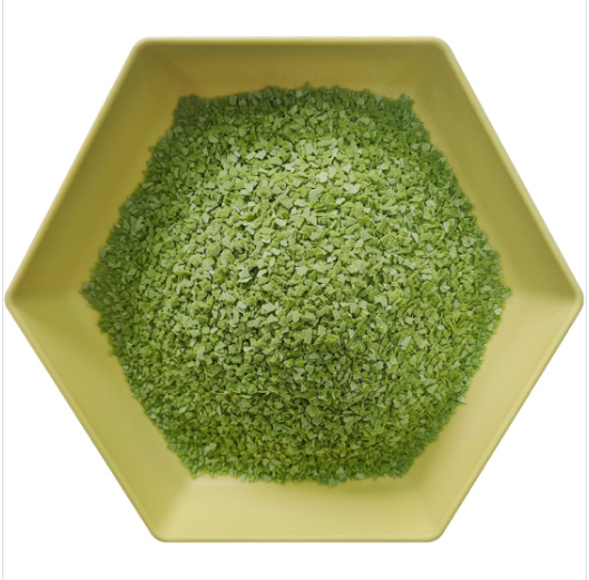 Matcha cereal flakes
