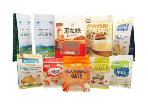 Eight side sealed bags
