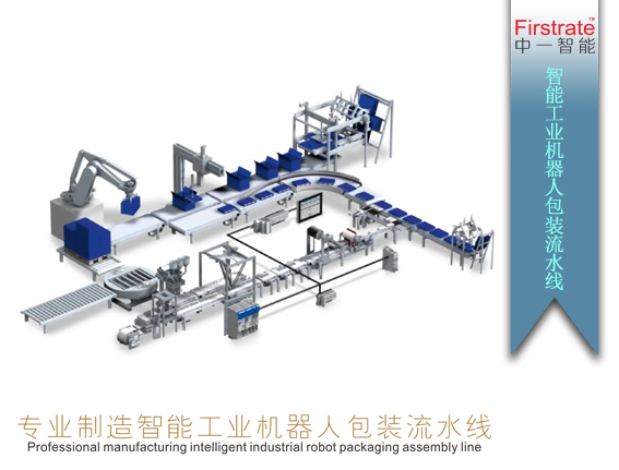 专业制造智能工业机器人包装流水线
