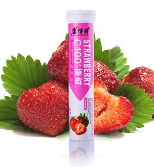 草莓味水果泡騰片