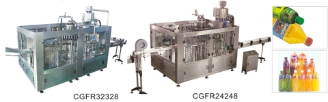 CGFR系列冲洗热灌装旋盖三合一机