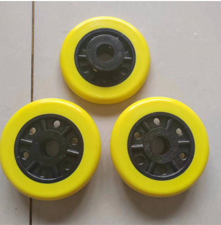 厂家供应聚氨酯导向轮从动轮定向轮pu铝芯无痕轮来图定制