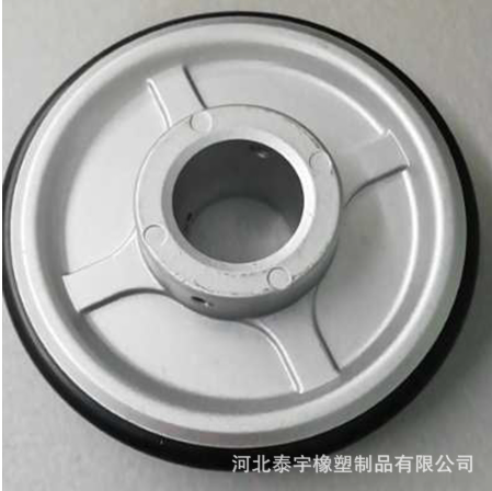 厂家供应 中空线传送轮 异性传送轮铝轮聚氨酯轮 聚氨酯传送轮