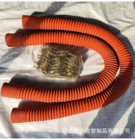 厂家供应 玻璃厂钢化炉专用绿色耐高温风管 复合机专用排风管