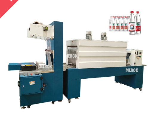 Semi Automatic Bottle Film Group Wrapper Heat Shrink Wrapping Packing Machine