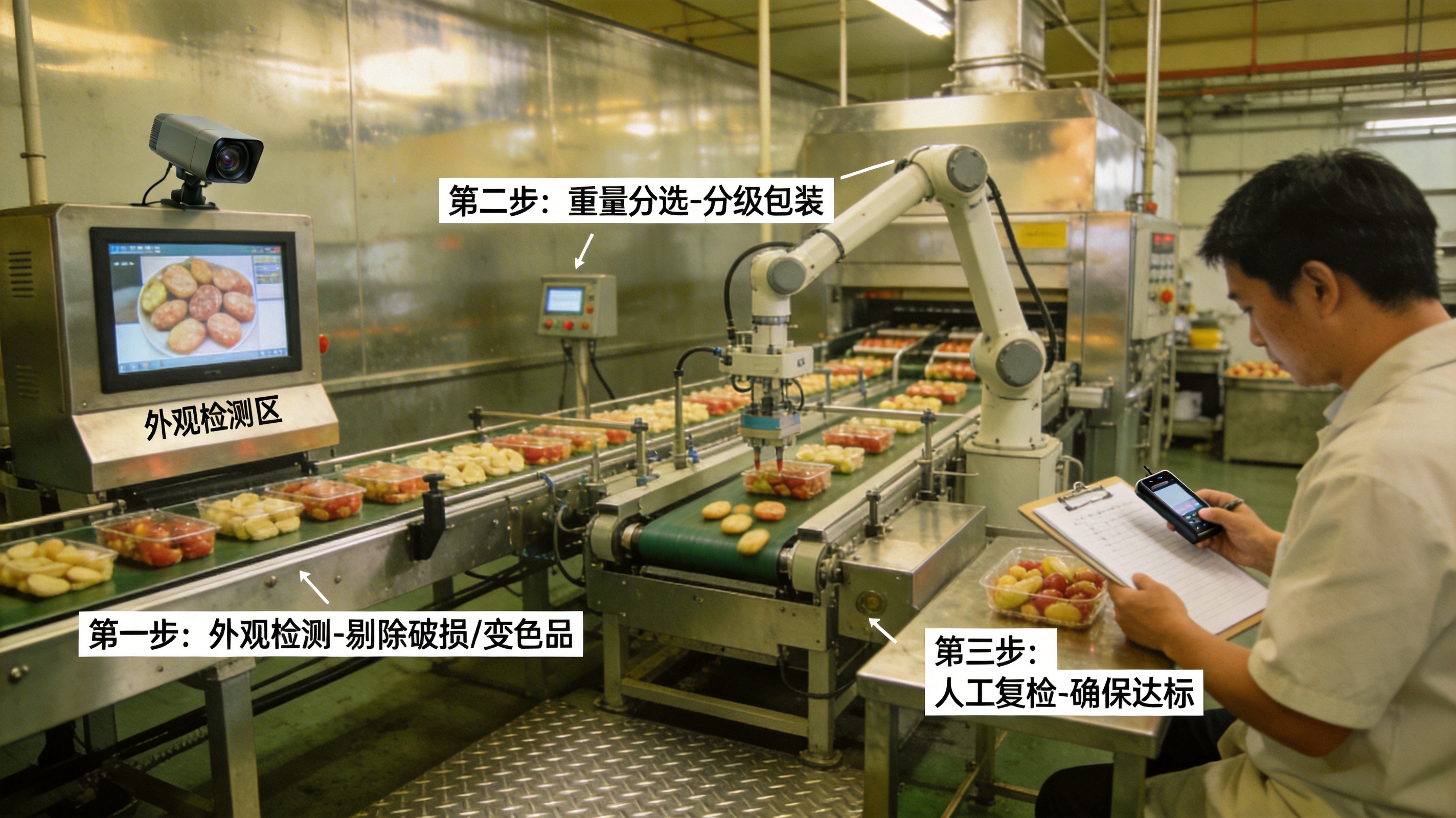 食品检测与分选设备如何保障出厂质量