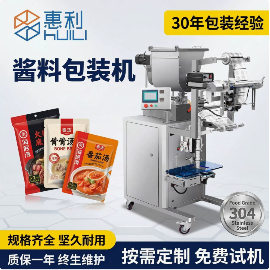 全自动酱料包装机膏体液体火锅底料辣椒酱花生酱番茄酱定量分装机