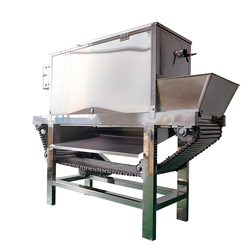 Commercial chain garlic peeling machine stainless steel chain conveying pneumatic non-destructive peeling garlic processing production line equipment