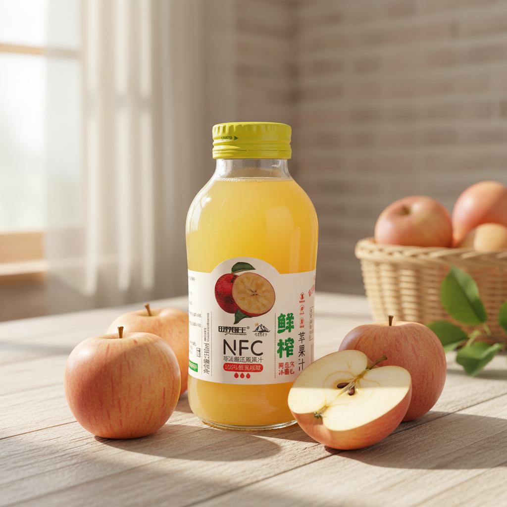 新疆阿克苏 田野国王 NFC冰糖心苹果汁饮料 310ml*5瓶