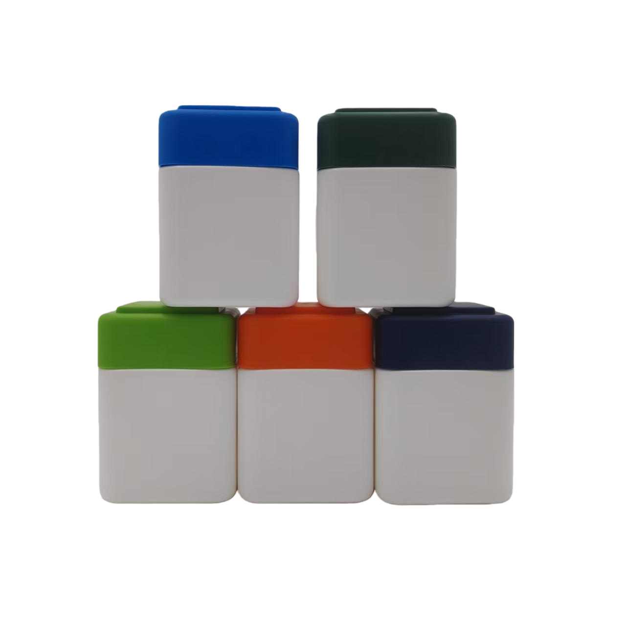 180ml square health care plastic bottle HDPE material
