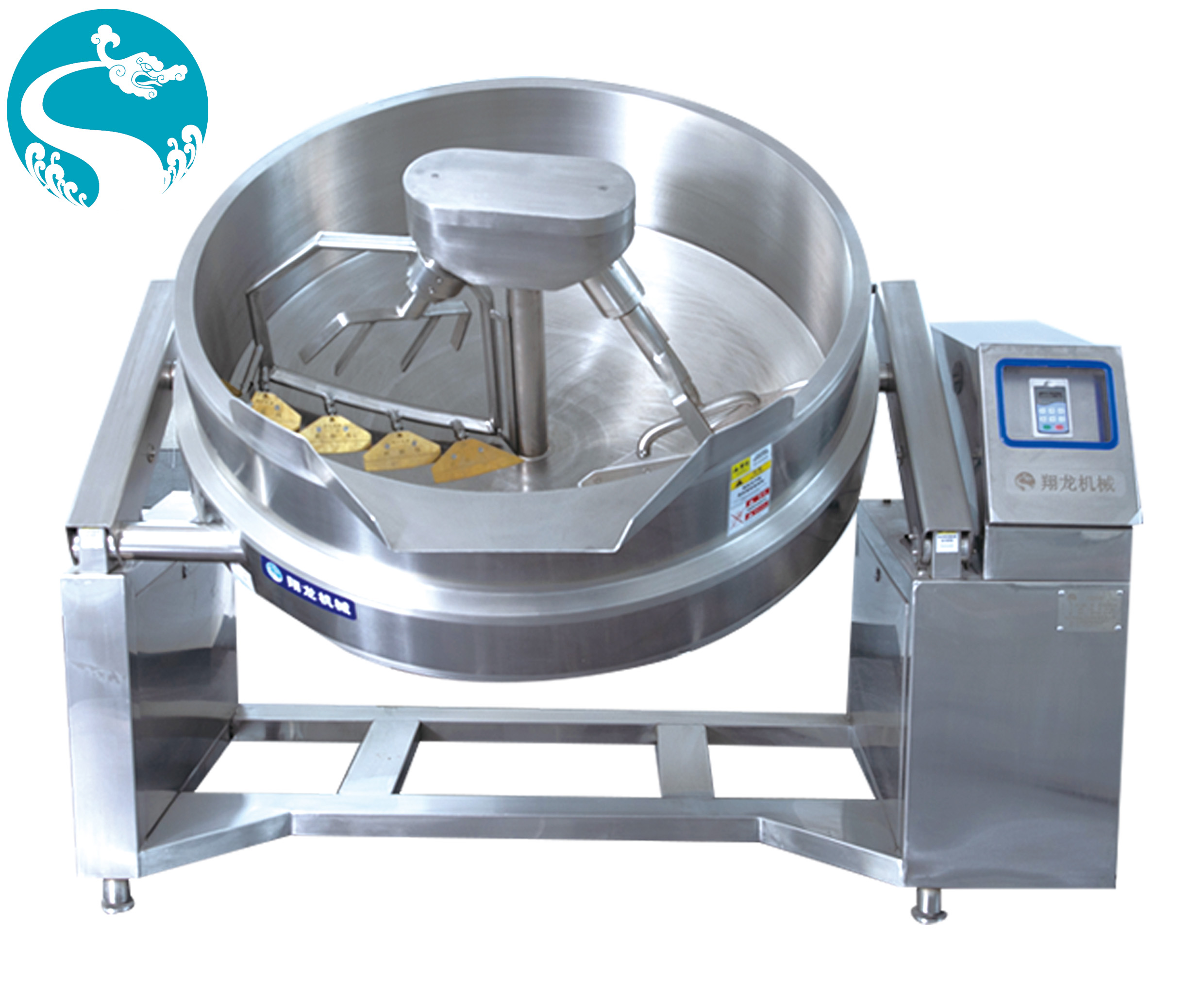 130 planetary stirring hydraulic tilt wok (steam, electric, gas)